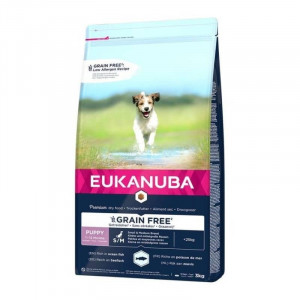 EUKANUBA DOG PUPPY SMALL GRAIN FREE sausā barība kucēniem Zivis 3kg